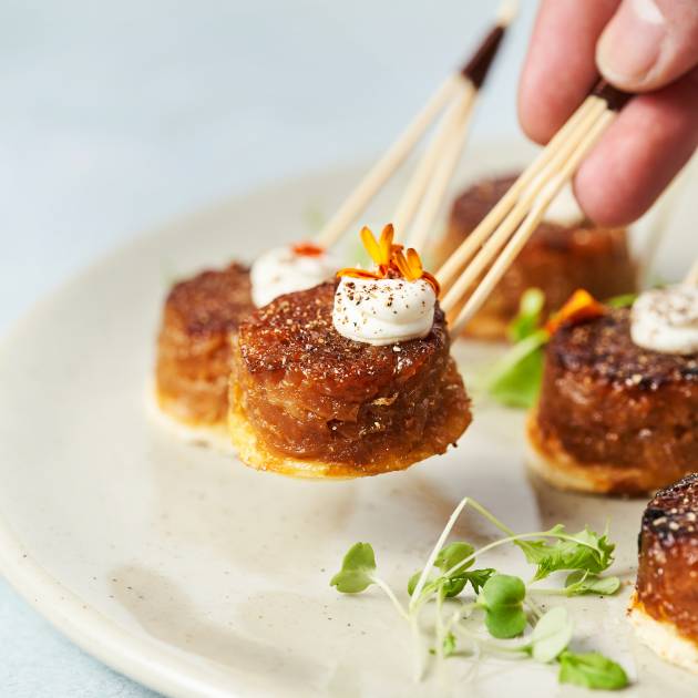 Tatin d'oignon au Xeres poivre noir