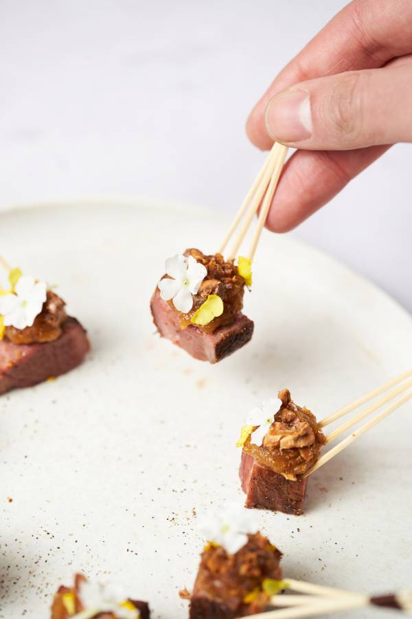 Magret de canard chutney de pomme noix