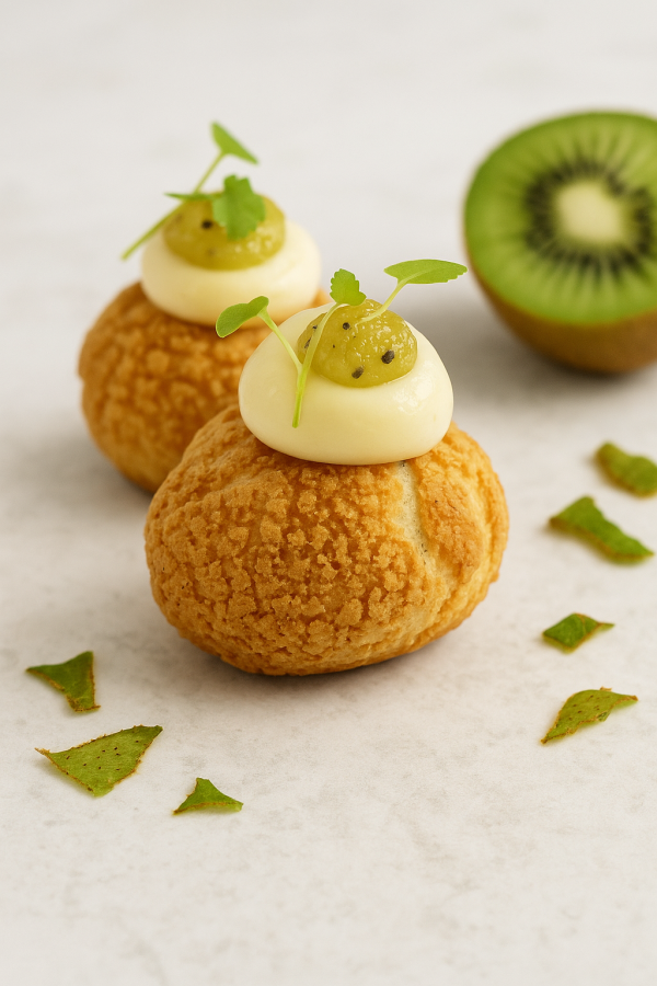 Choux pâtissiers au kiwi