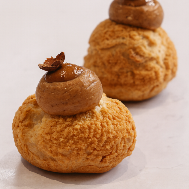 Chou pâtissiers praliné noisettes