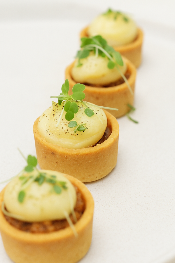 Mini tartelette de confit de canard & panais