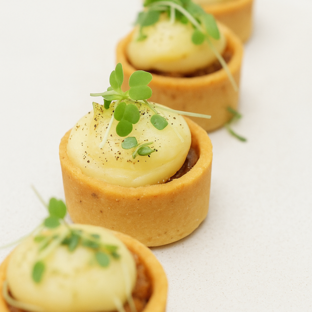 Mini tartelette de confit de canard & panais