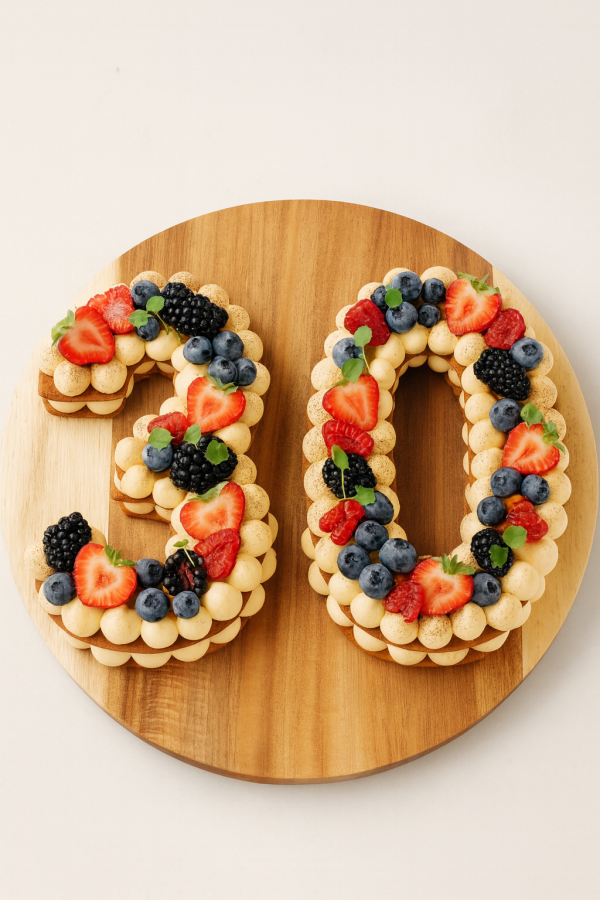 Number cake, deux chiffres (16 personnes)