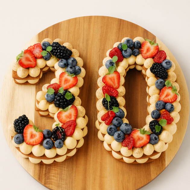 Number cake, deux chiffres (16 personnes)